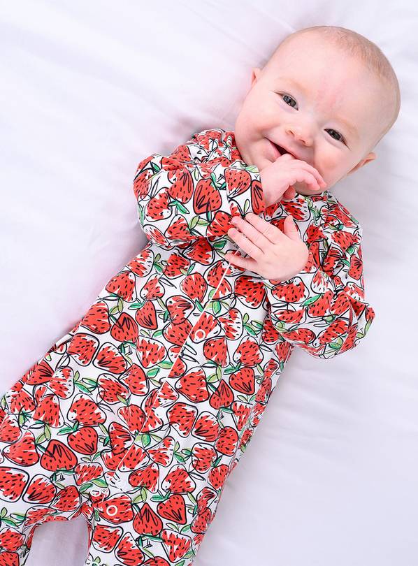 FRED & NOAH Strawberry Sleepsuit 0-3 Month